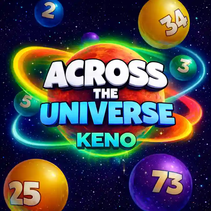 Across the Universe Keno online casino game interface